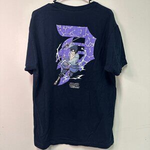 Primitive x Naruto Shippuden Shirt Men's Large Anime Sasuke Chidori